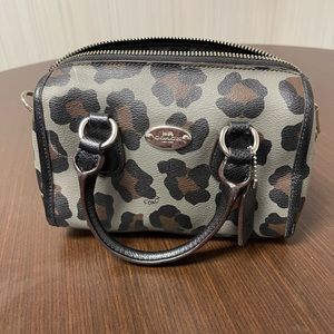 Barely used Coach Leopard Bagette